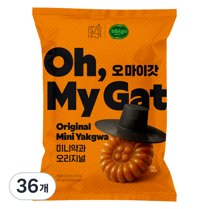 도시곳간 오마이갓 미니약과 오리지널, 36개, 90g