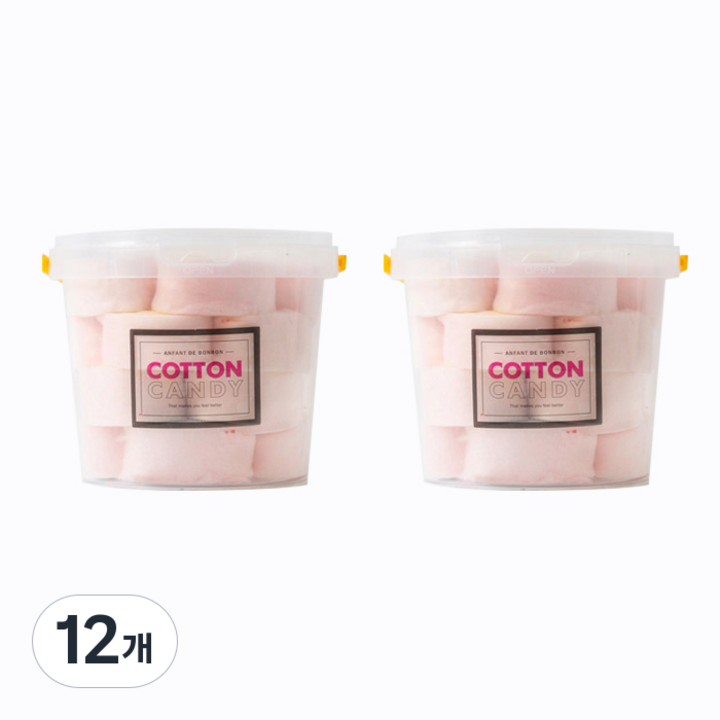 앙팡드봉봉 한입솜사탕 스트로베리, 50g, 12개