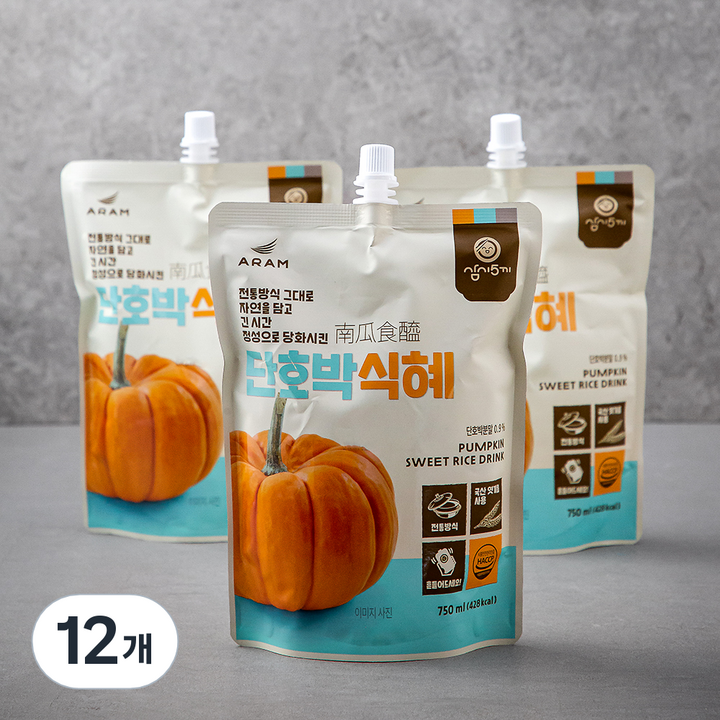 삼시오끼 단호박 식혜, 750ml, 12개