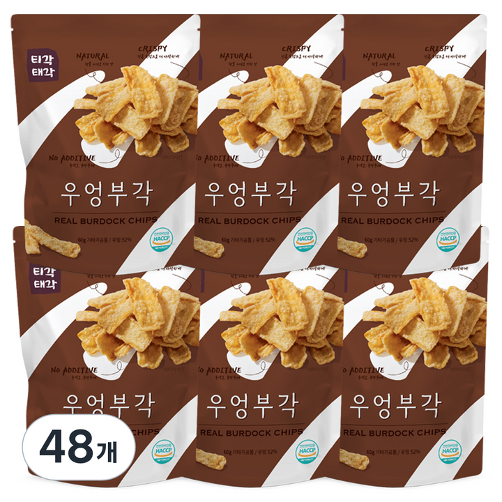 티각태각 우엉부각, 48개, 60g