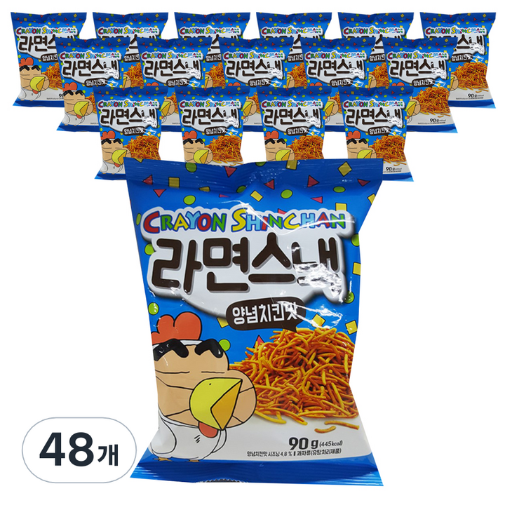 짱구 라면스낵 양념치킨맛, 90g, 48개
