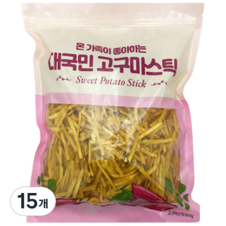 대국민 고구마스틱, 800g, 15개