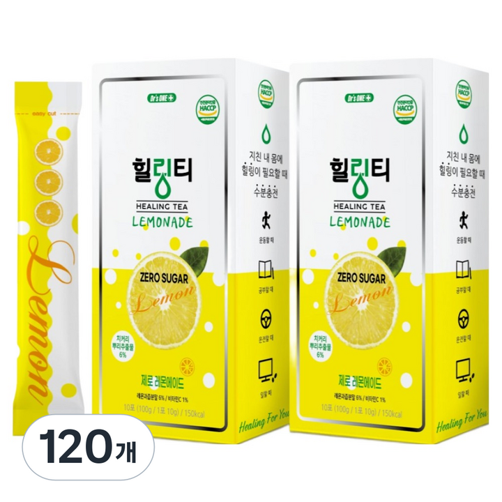 닥터스원 힐링티 제로슈가 레몬에이드, 200g, 120개