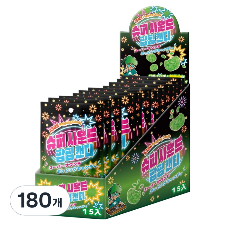 슈퍼사운드 팝핑캔디 멜론향, 10g, 180개
