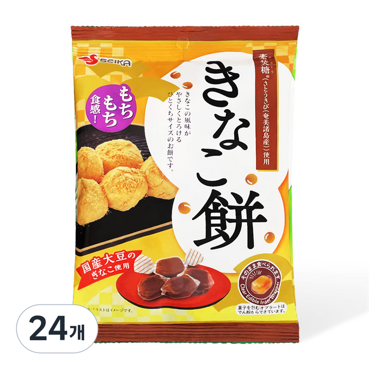 세이카 카라멜 키나코 모찌 인절미 콩가루, 120g, 24개