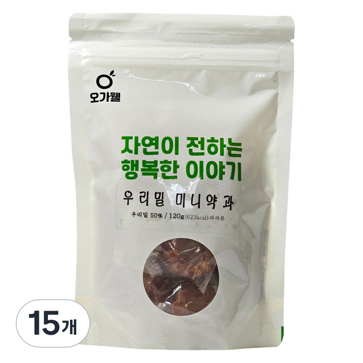 오가웰 우리밀 미니약과, 15개, 120g