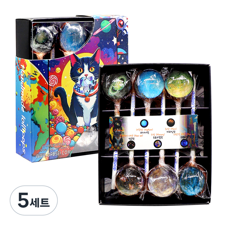 오브세이 행성사탕 B 19g x 6p 세트, 114g, 5세트