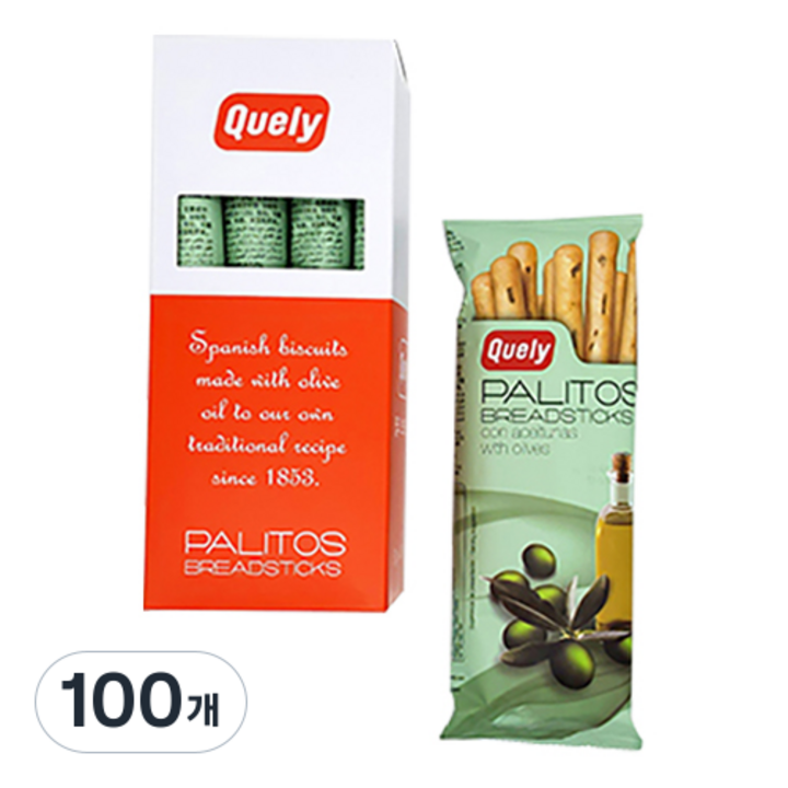 퀼리 올리브 브래드스틱, 50g, 100개