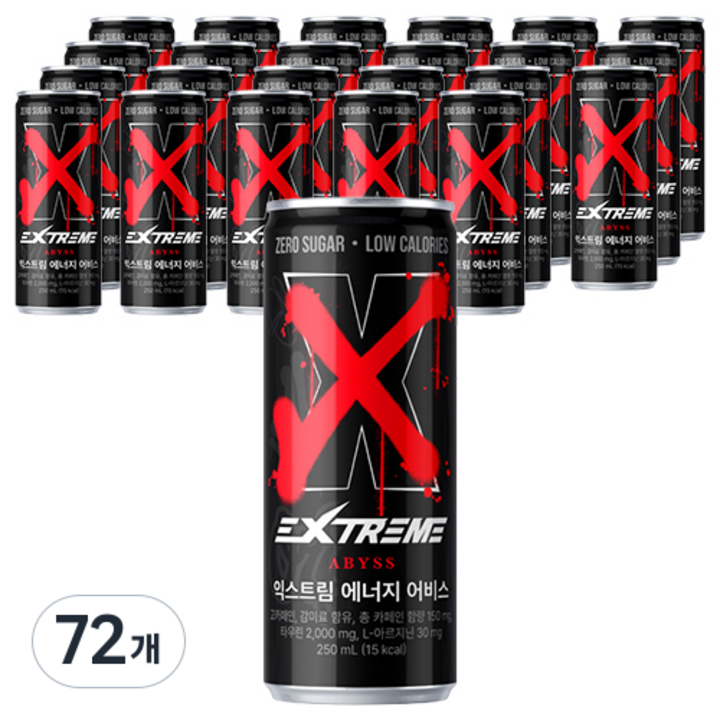 익스트림 에너지 어비스 에너지드링크, 250ml, 72개
