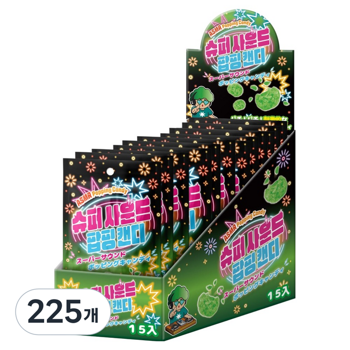 슈퍼사운드 팝핑캔디 멜론향, 10g, 225개