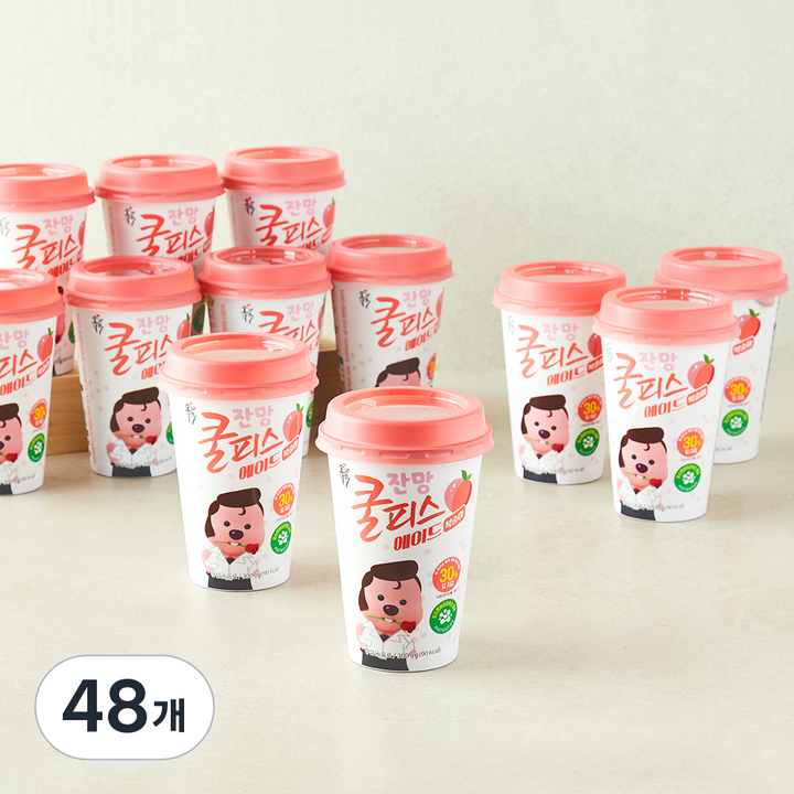 소와나무 잔망루피 쿨피스에이드 복숭아, 48개, 300ml