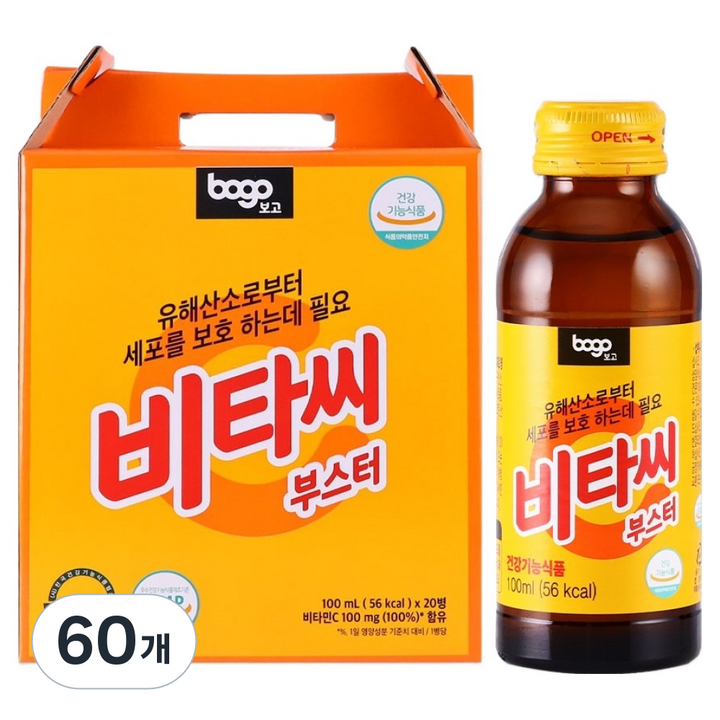 보고신약 비타씨부스터 액상비타민 음료, 100ml, 60개
