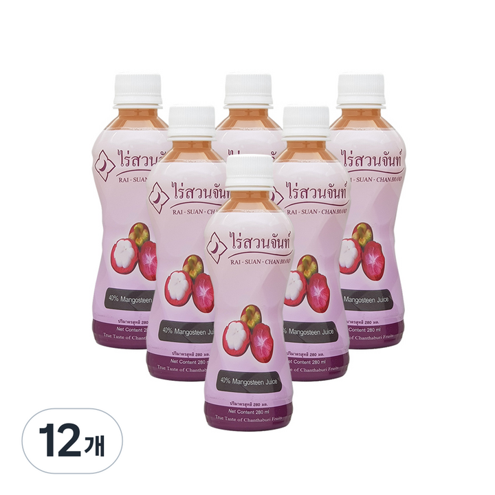 라이수안찬 망고스틴 음료, 280ml, 12개