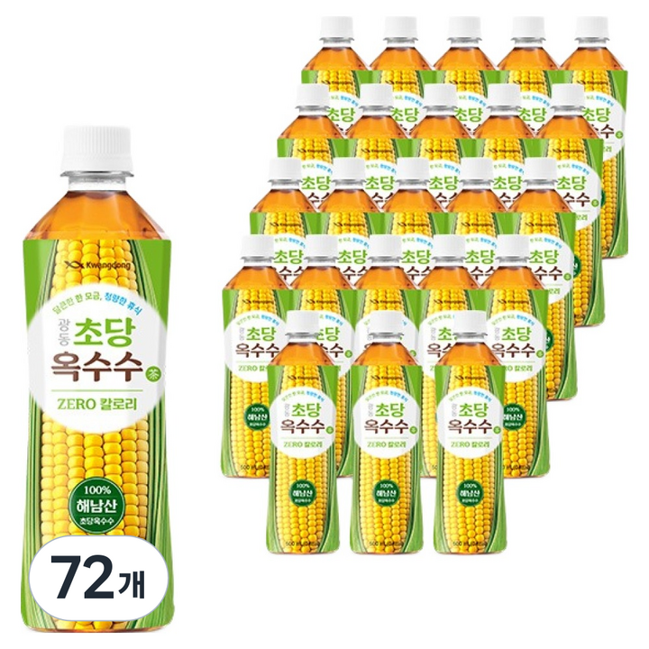 광동제약 초당옥수수차, 72개, 500ml