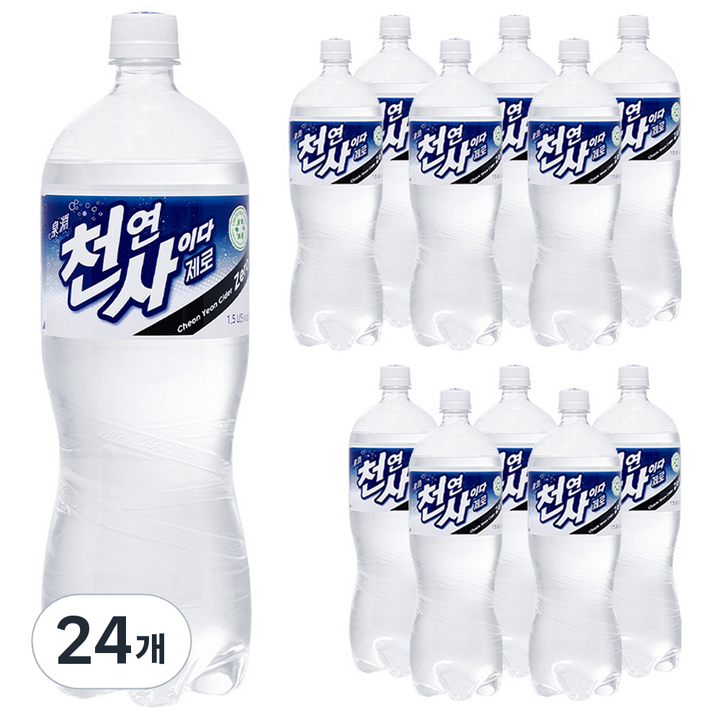 천연사이다 제로, 1.5L, 24개