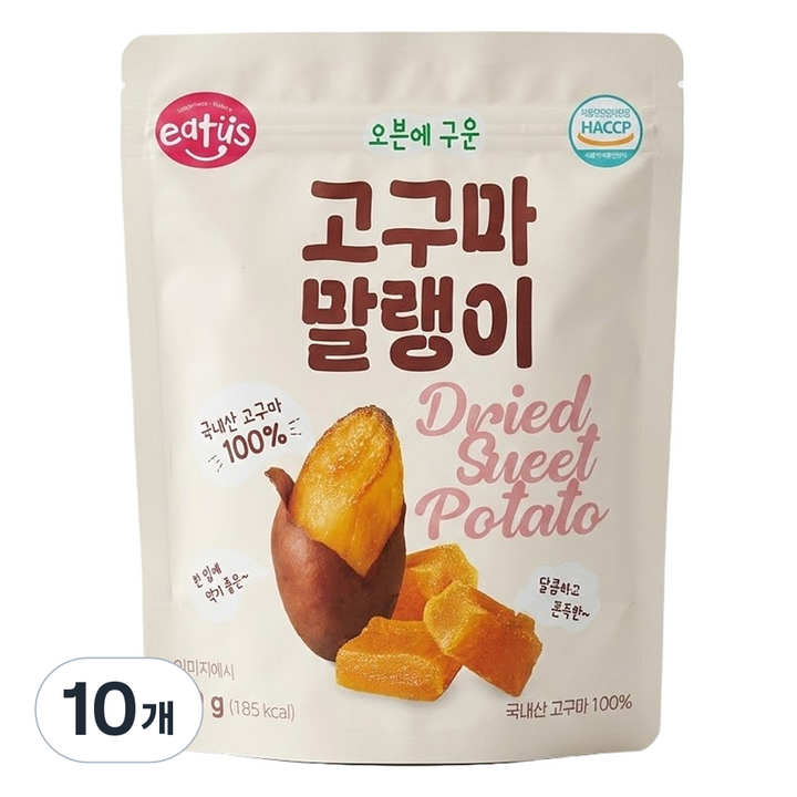 이더스 국내산 오븐에 구운 고구마 말랭이, 10개, 60g