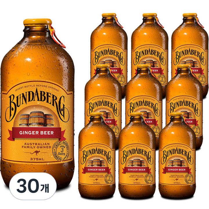 분다버그 진저비어, 375ml, 30개