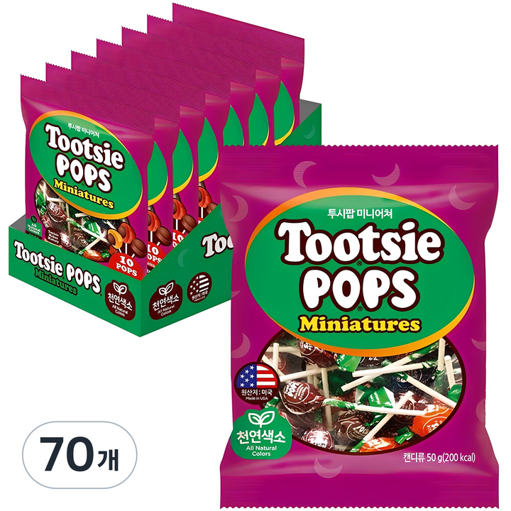 투시팝 미니어쳐, 50g, 70개