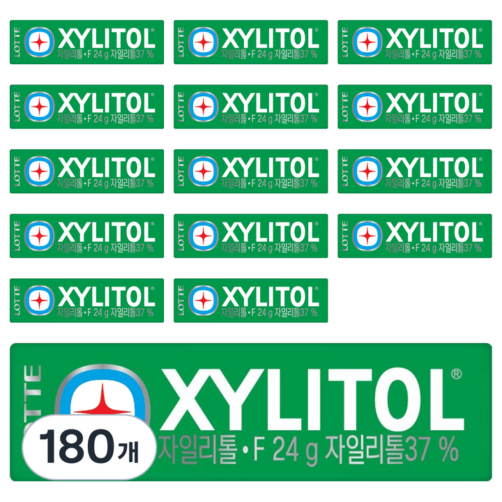 롯데자일리톨 에프, 24g, 180개