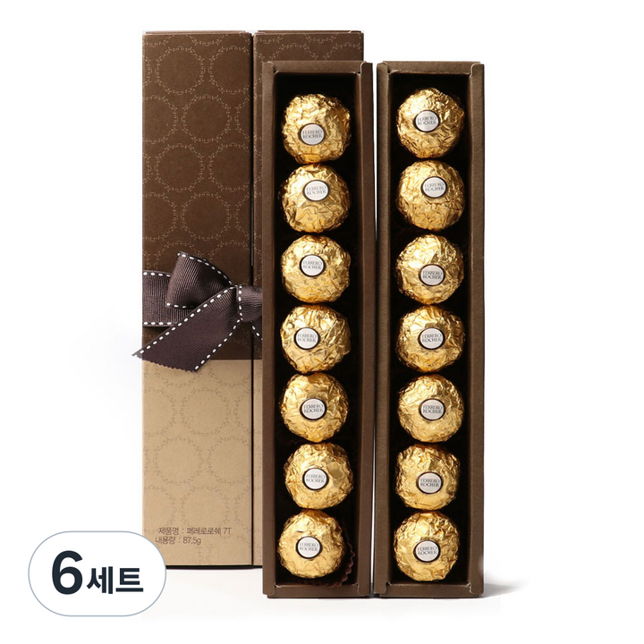 페레로로쉐 초콜릿 선물세트 T7 + T7, 175g, 6세트