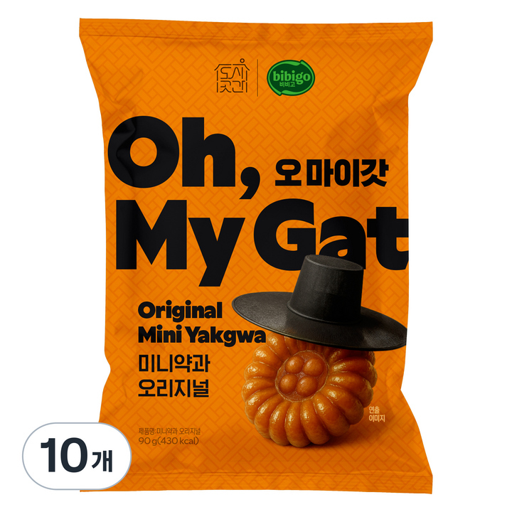 도시곳간 오마이갓 미니약과 오리지널, 10개, 90g
