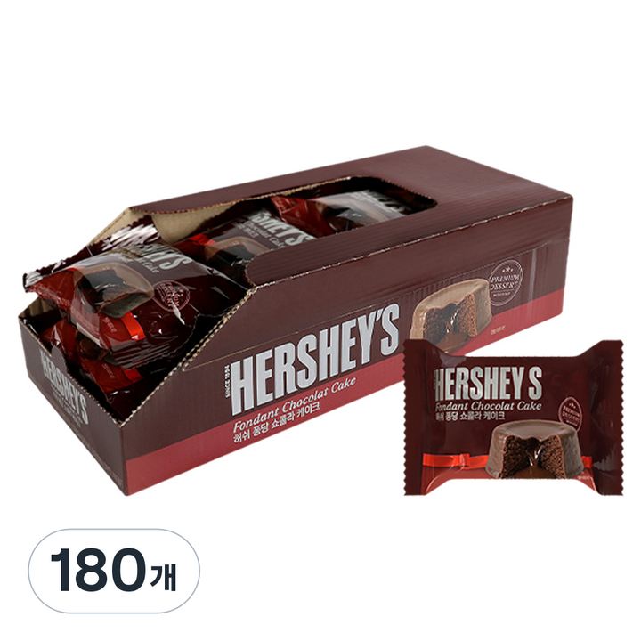 허쉬 퐁당 쇼콜라케이크, 45g, 180개