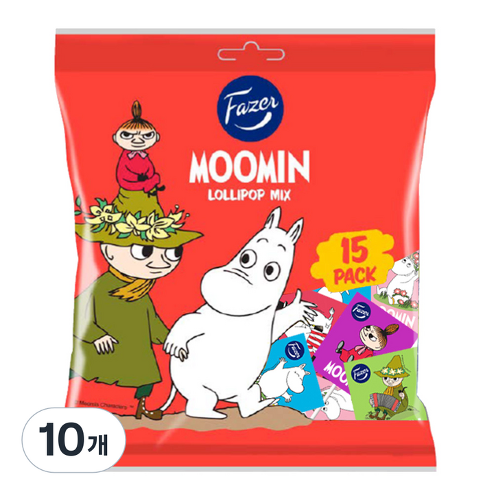 파제르 무민 롤리팝 믹스 캔디, 120g, 10개