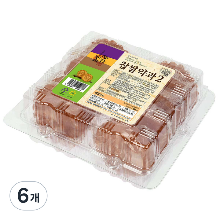 왕궁병과 둥근마음 찹쌀약과 2, 350g, 6개