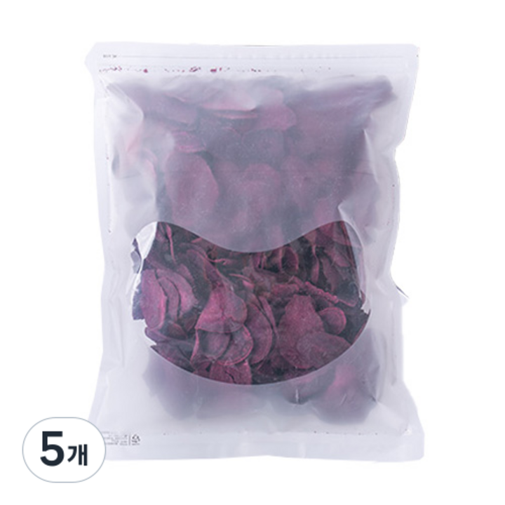 자색고구마 칩 무설탕, 800g, 5개