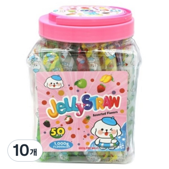 젤리스트로우 50개입, 1kg, 10개