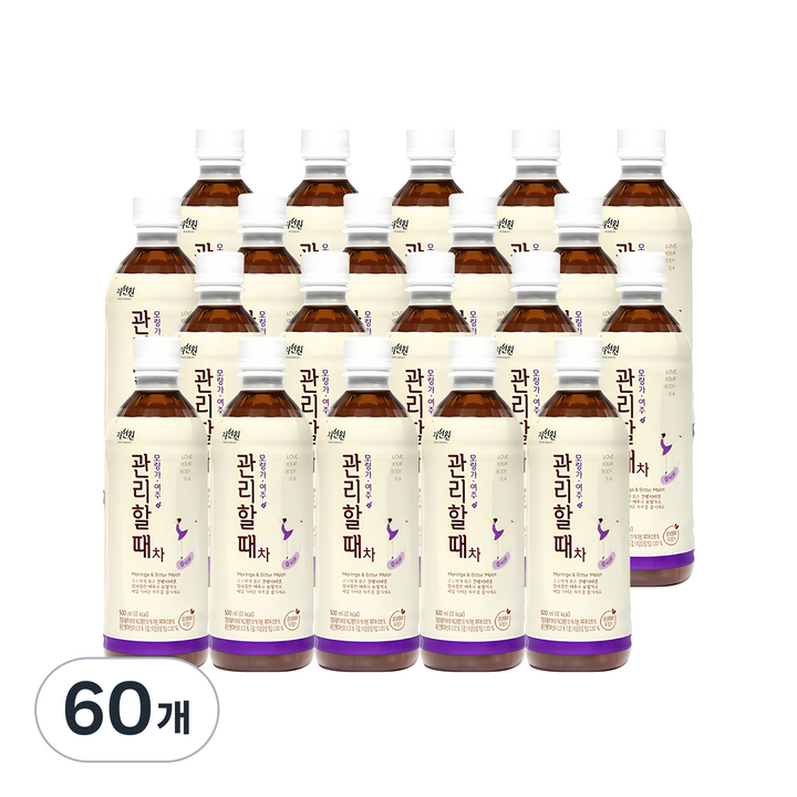 자연원 관리할 때 차음료, 500ml, 60개