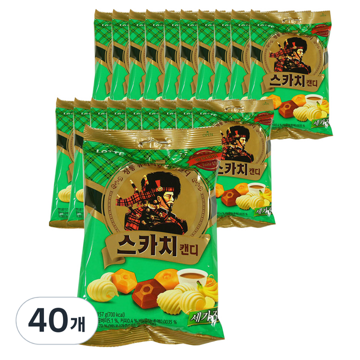 롯데웰푸드 스카치 세가지맛, 157g, 40개