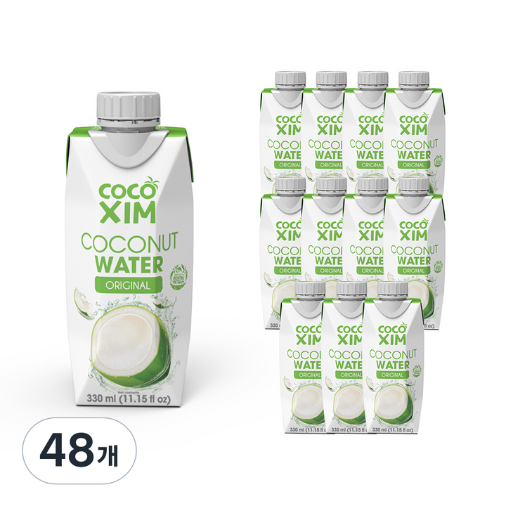 코코씸 코코넛 워터 오리지널, 330ml, 48개