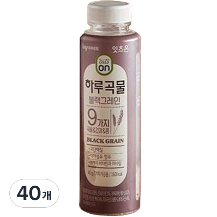 에치와이 잇츠온 하루곡물 블랙그레인, 40g, 40개, 40개
