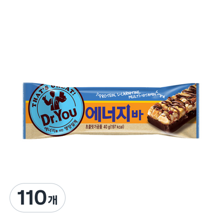 오리온 닥터유 에너지바, 40g, 110개