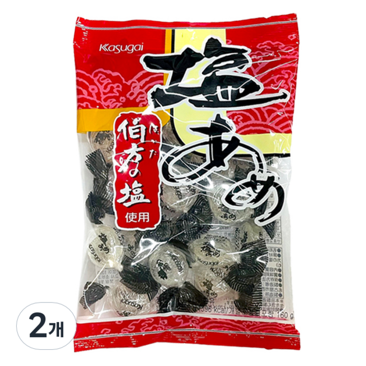 카수가이 시오 아메 소금사탕, 140g, 2개