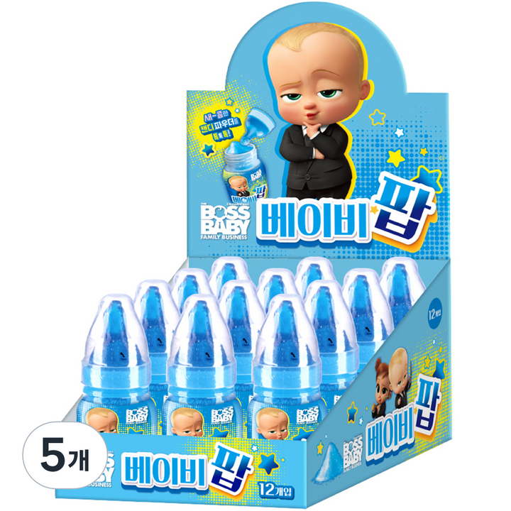보스베이비 베이비팝 캔디 12p, 384g, 5개