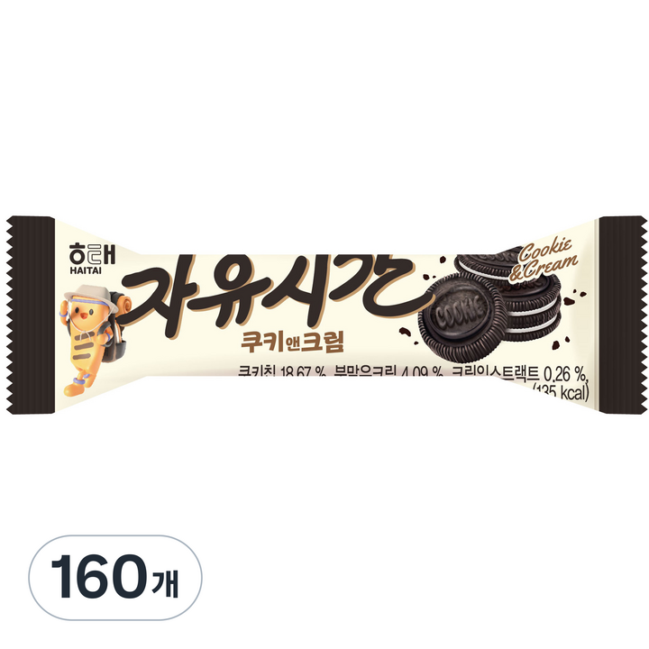 자유시간 쿠키앤크림, 30g, 160개