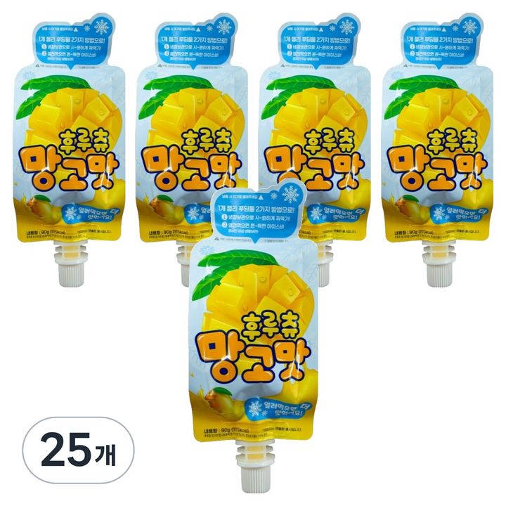 얼려먹는 후루츄 젤리 망고맛, 25개, 90g