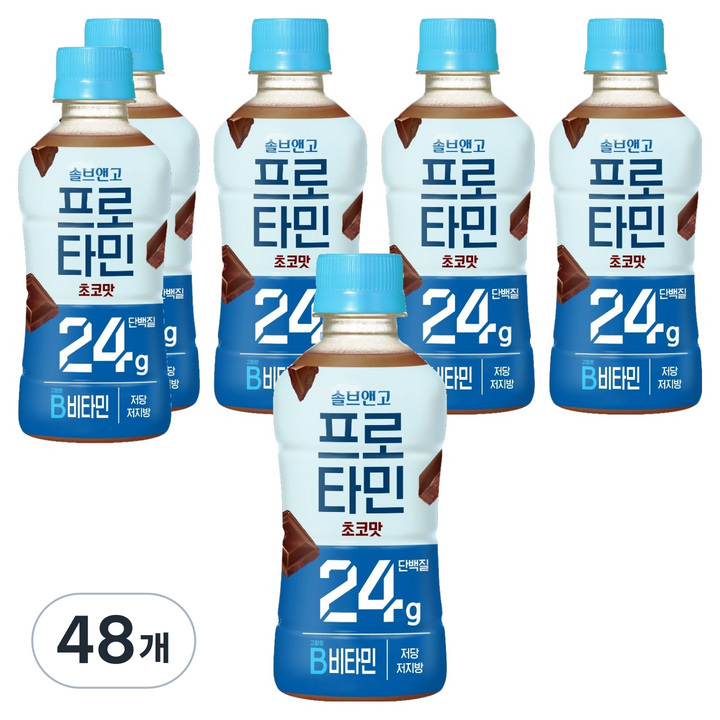솔브앤고 프로타민 초코맛 24g 단백질, 250ml, 48개