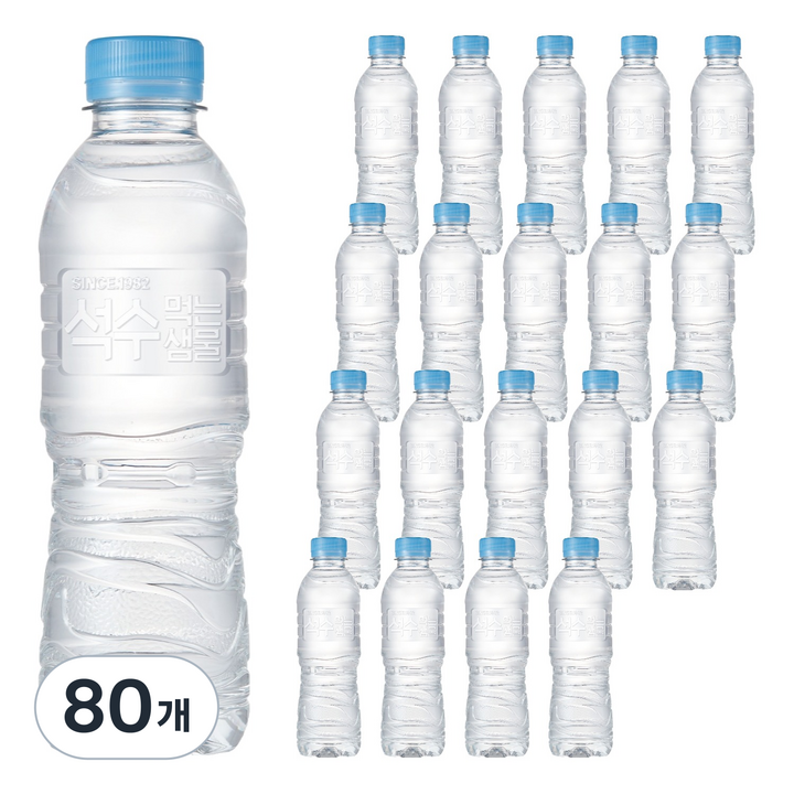 석수 무라벨, 80개, 330ml
