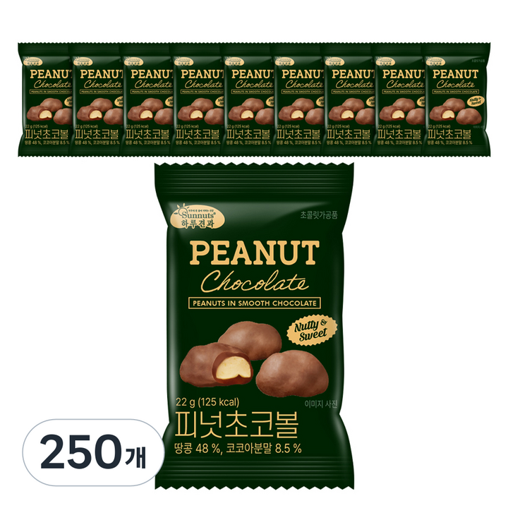 하루견과 피넛 초코볼, 22g, 250개