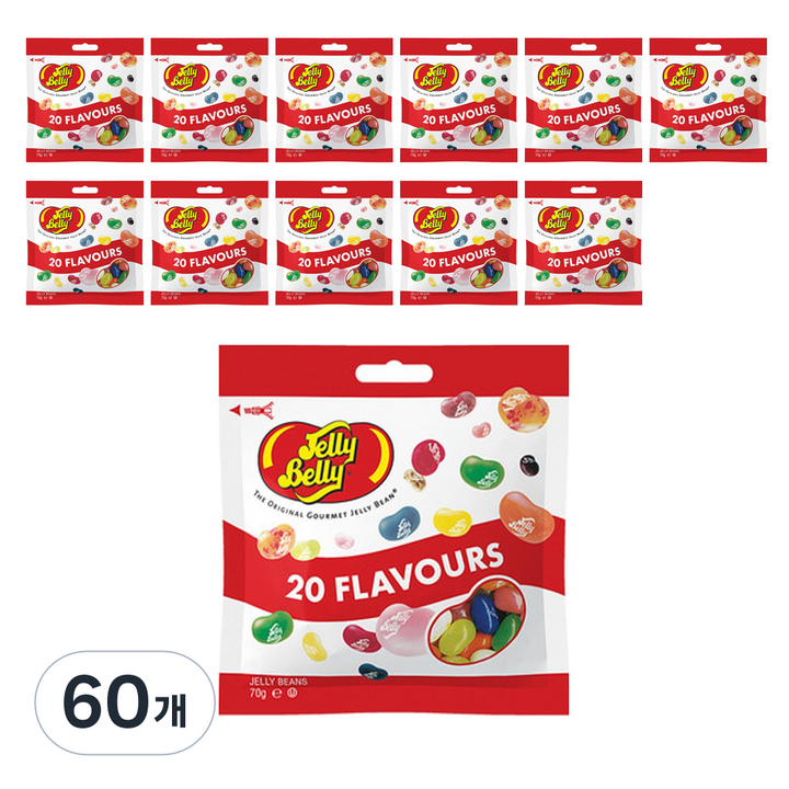 젤리벨리 20가지 혼합맛, 70g, 60개