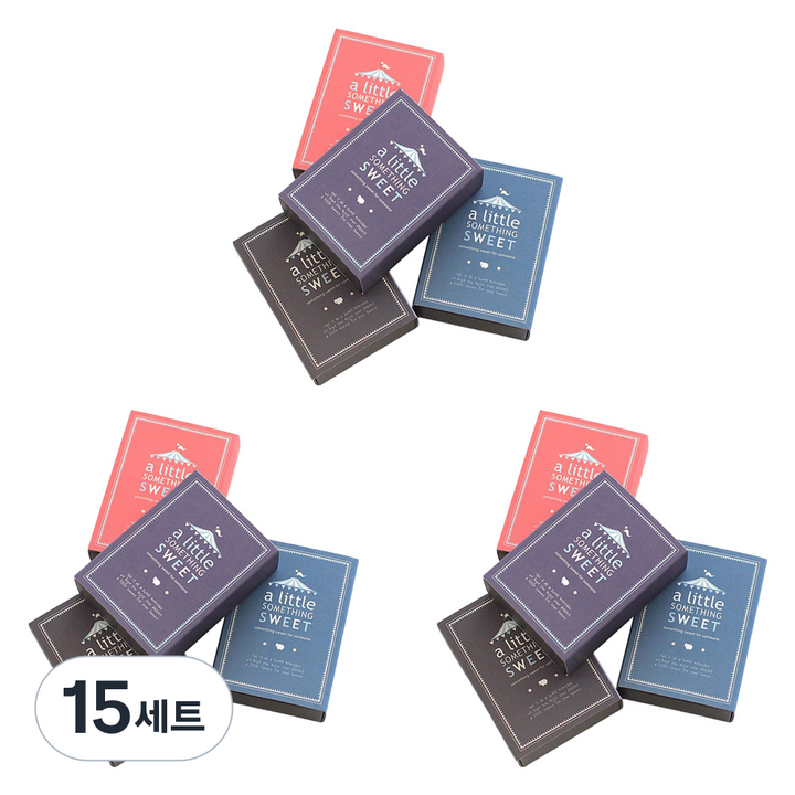 디비디디자인 DBD 파베 초콜릿 박스 Something 6구 4종 세트, 혼합색상, 15세트