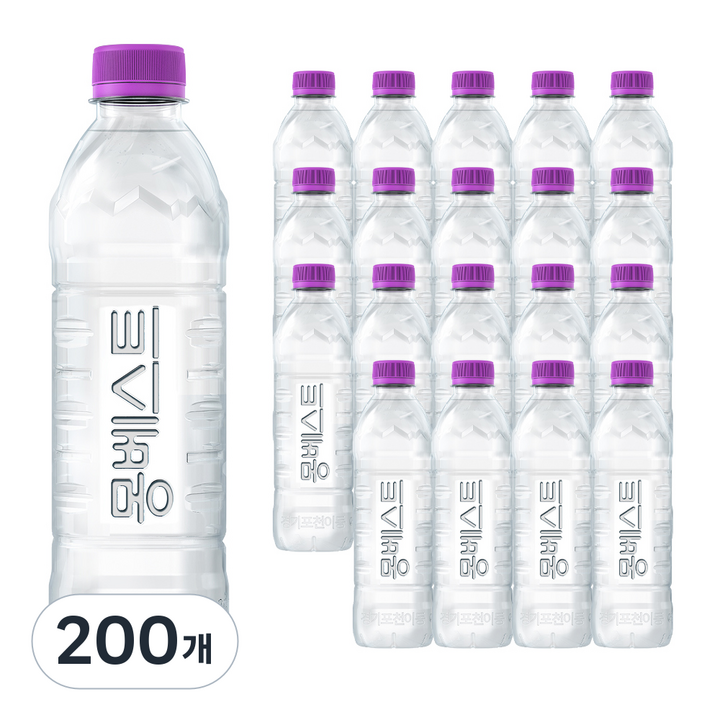 몽베스트 위드어스 무라벨 생수, 500ml, 200개