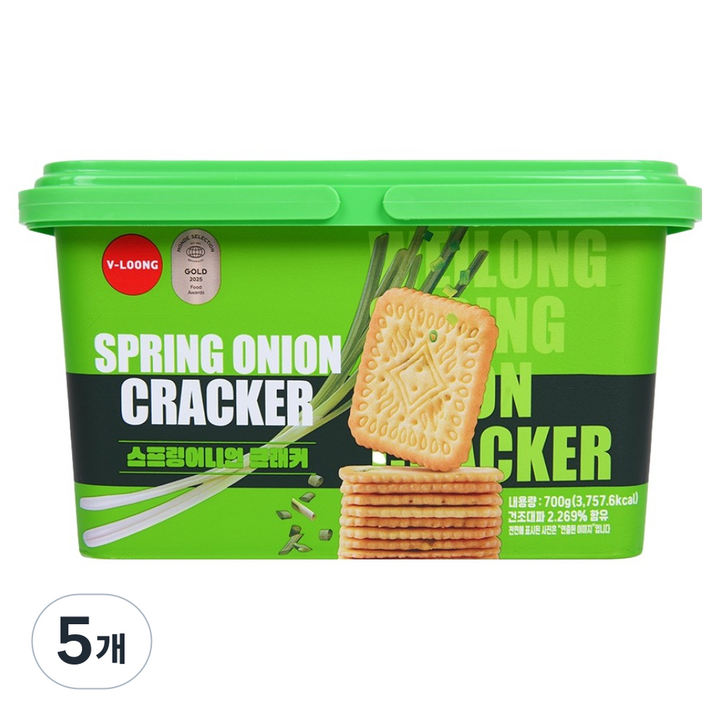 위롱 웨이롱 스프링 어니언 크래커, 700g, 5개