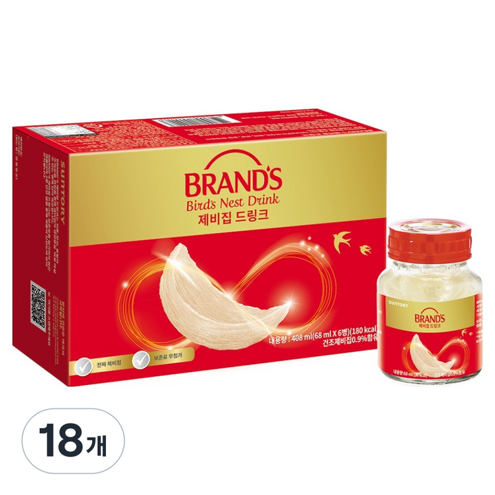 SUNTORY BRANDS 제비집 드링크, 18개, 68ml