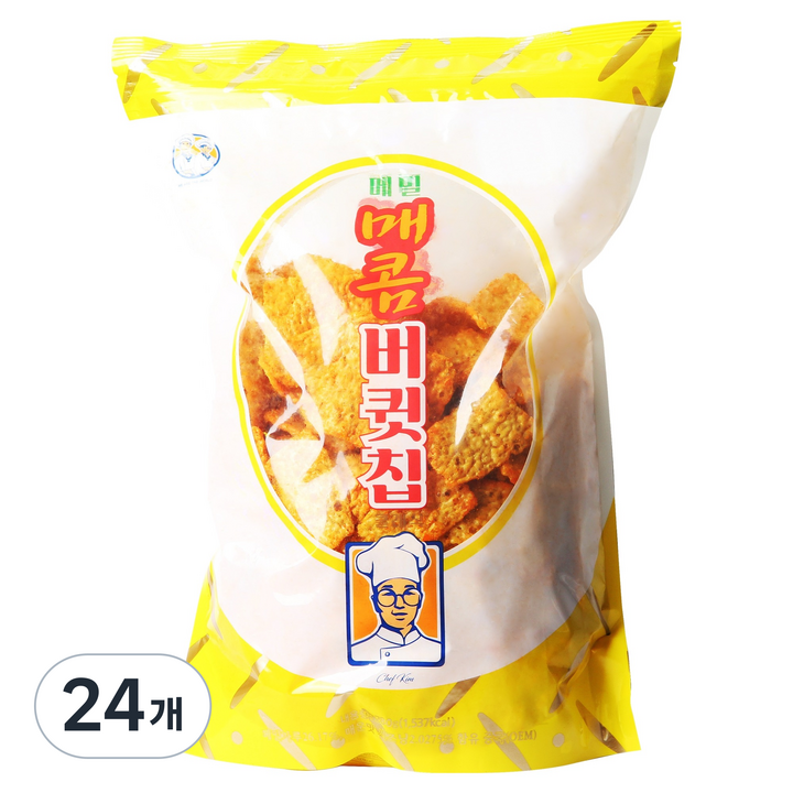 버큇칩 매콤한맛, 280g, 24개
