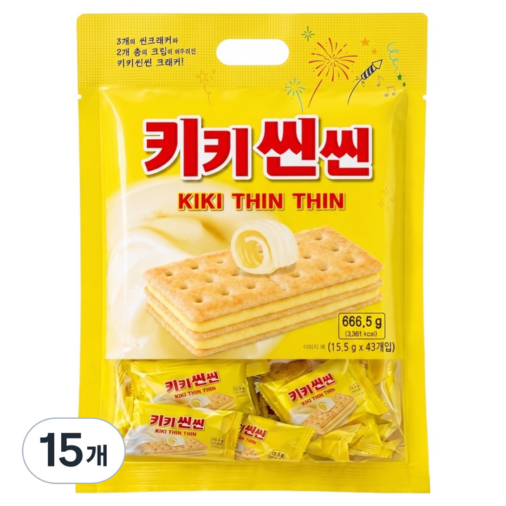 키키씬씬 크래커, 666.5g, 15개