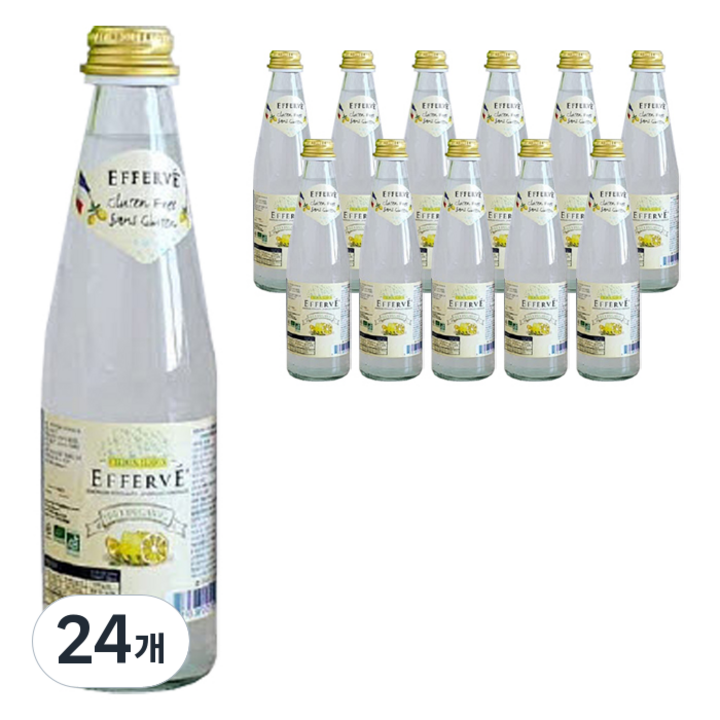 에페브 유기농 스파클링 레몬향, 330ml, 24개